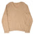 Back of beige Polo Ralph Lauren knit sweater with ribbed cuffs and hem