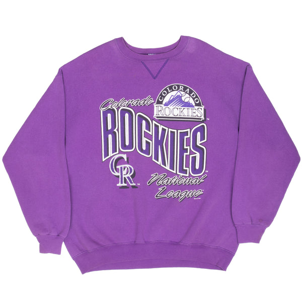 Vintage Mlb Colorado Rockies 1993 Sweatshirt Size Large Made In Usa