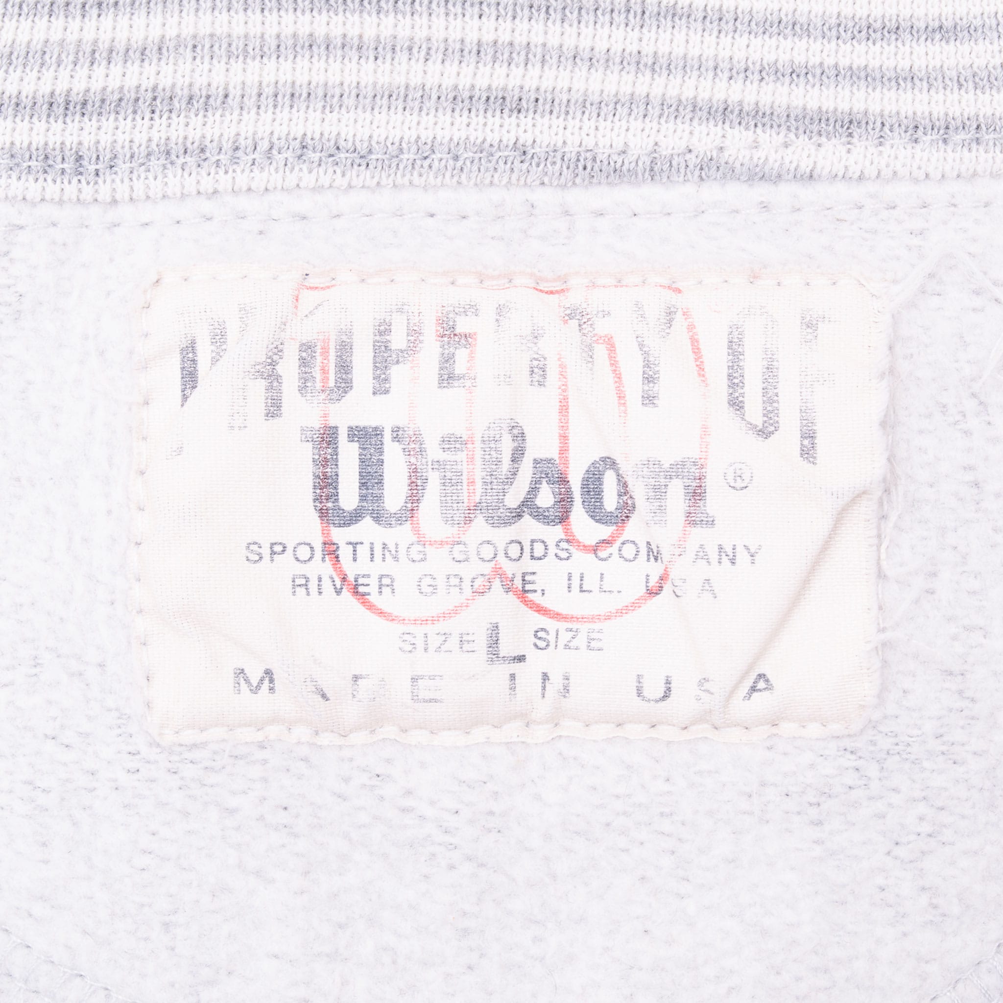 Vintage Wilson Gear For Sports Sweatshirt 1980S Size Large Made In Usa