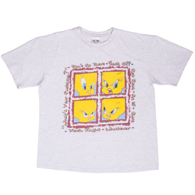 Vintage Looney Tunes Tweety 1995 Tee Shirt Size XL Made In Usa
