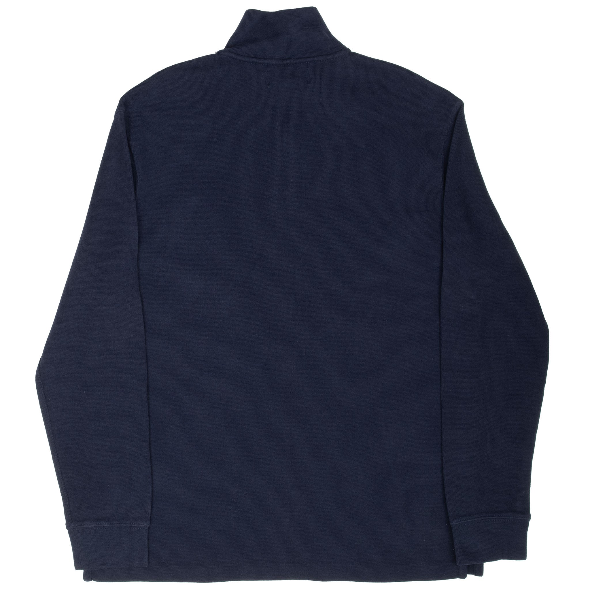 Vintage Polo Ralph Lauren Navy Blue Quarter 1/4 Zip Sweater 1990s Size Large