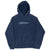 Vintage Nike Spellout Swoosh Navy Blue Hoodie Sweatshirt 2000S Size Medium