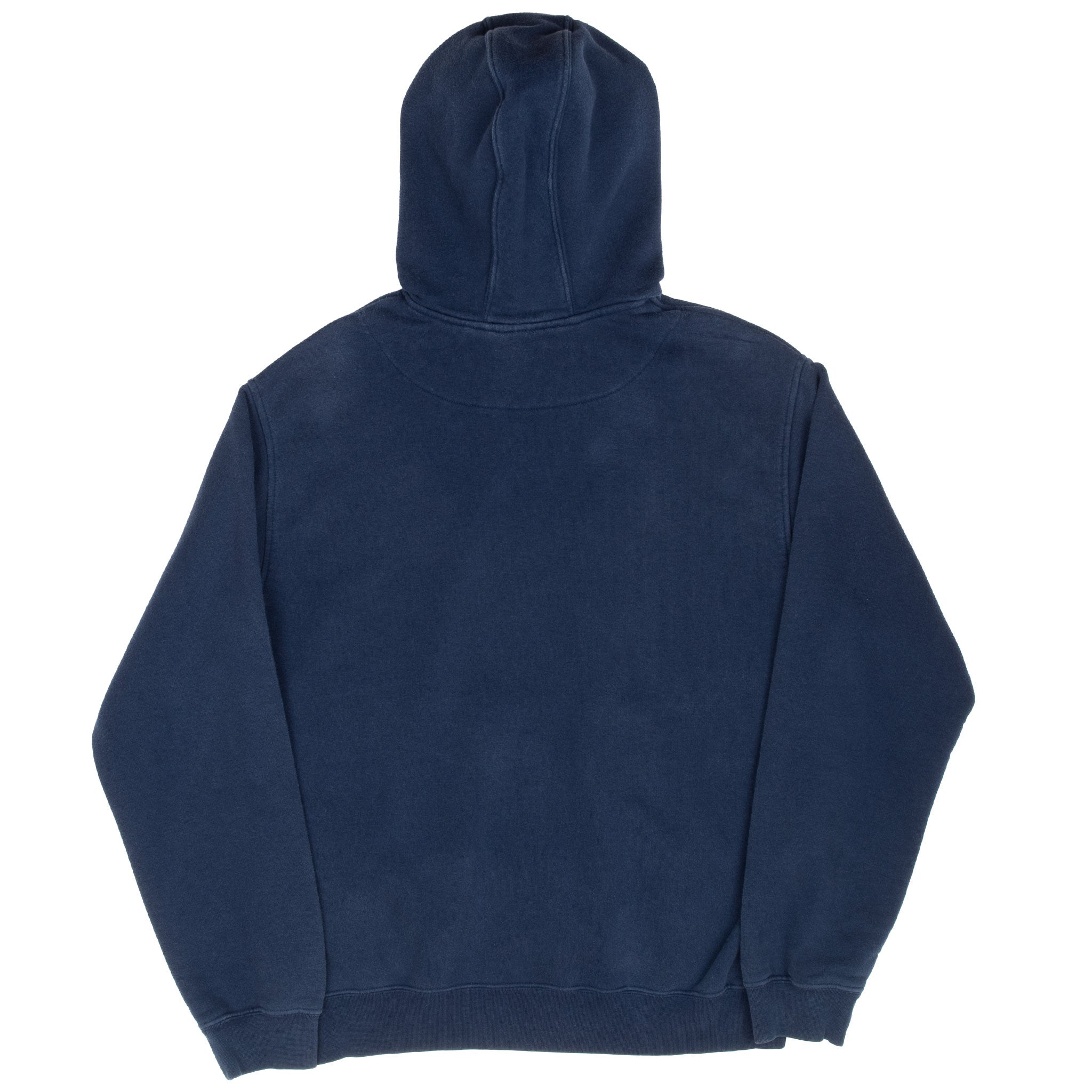 Vintage Nike Spellout Swoosh Navy Blue Hoodie Sweatshirt 2000S Size Medium