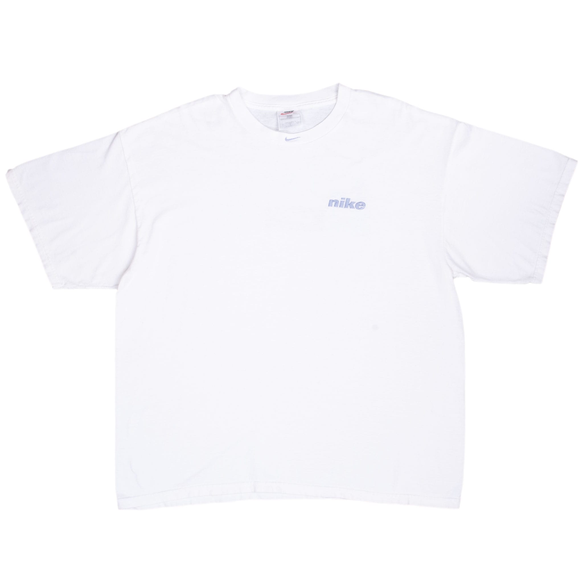 Vintage Nike Center Swoosh White Tee Shirt Late 1990S Size Xl