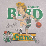 Vintage Nba Boston Celtics Larry Bird 1980S Tee Shirt Size Large Made In USA With Single Stitch Sleeves
