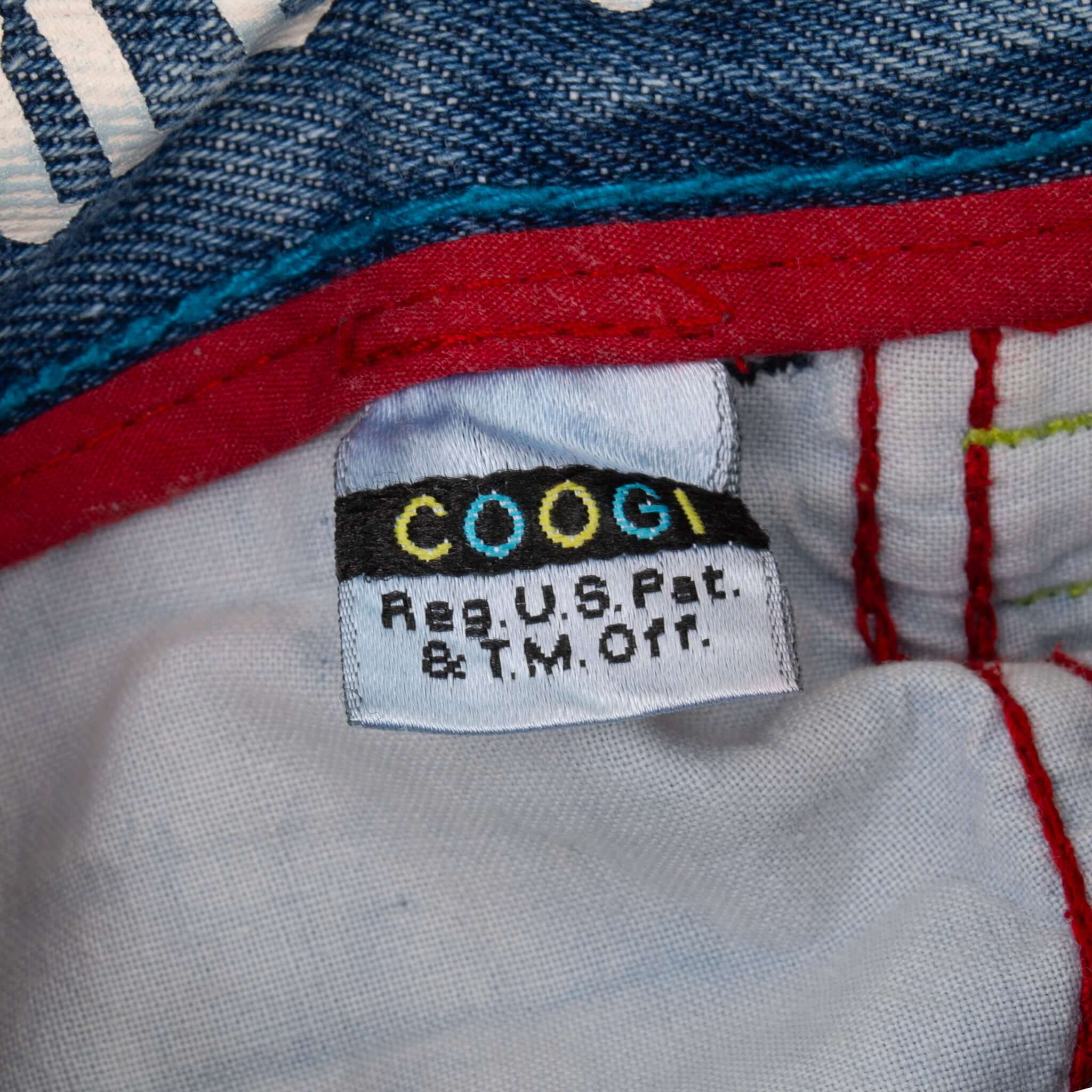 Vintage Coogi Baggi Blue Denim Shorts 2000S Size 40