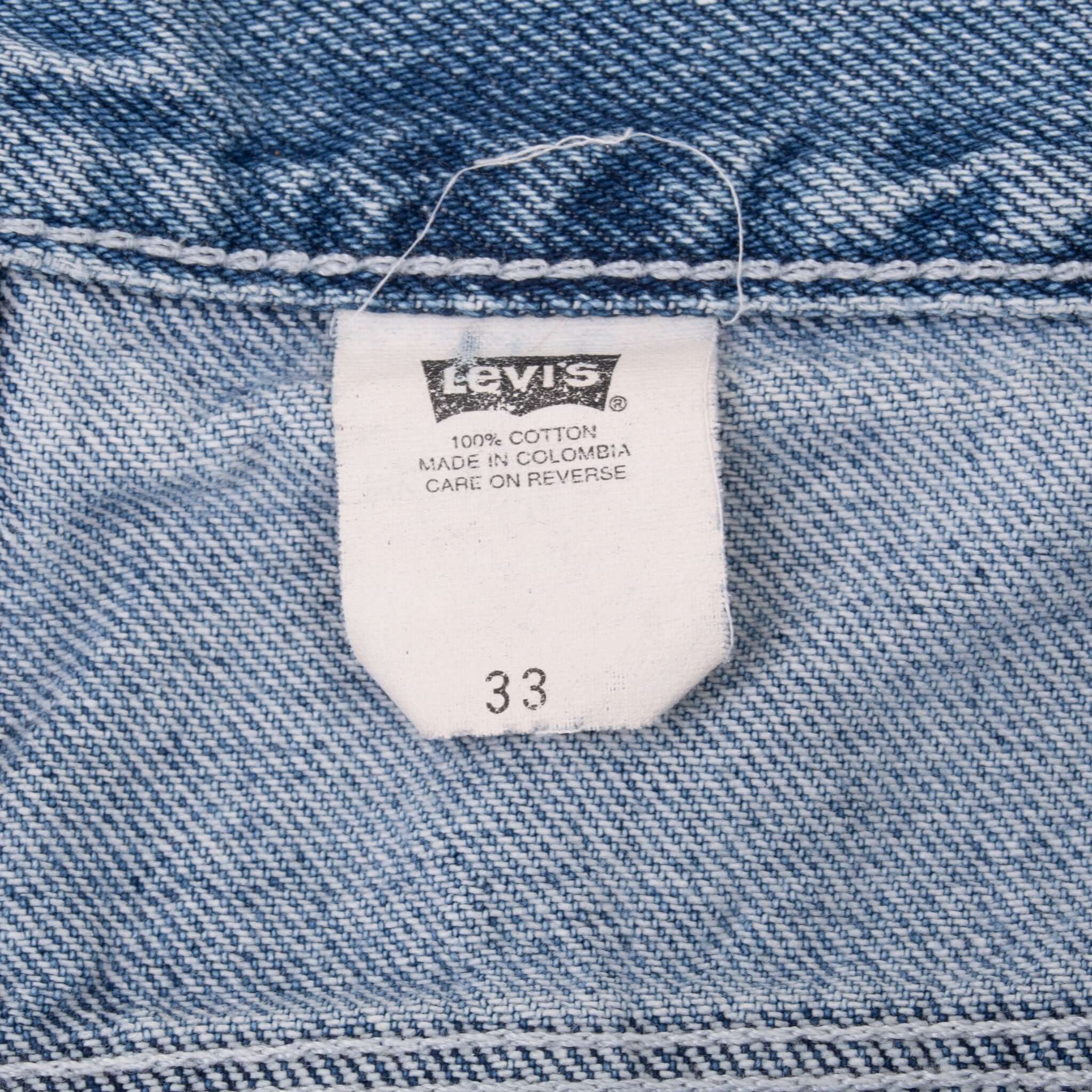Vintage Levis Carpenter Denim Blue Shorts Indigo 2000S Size 33