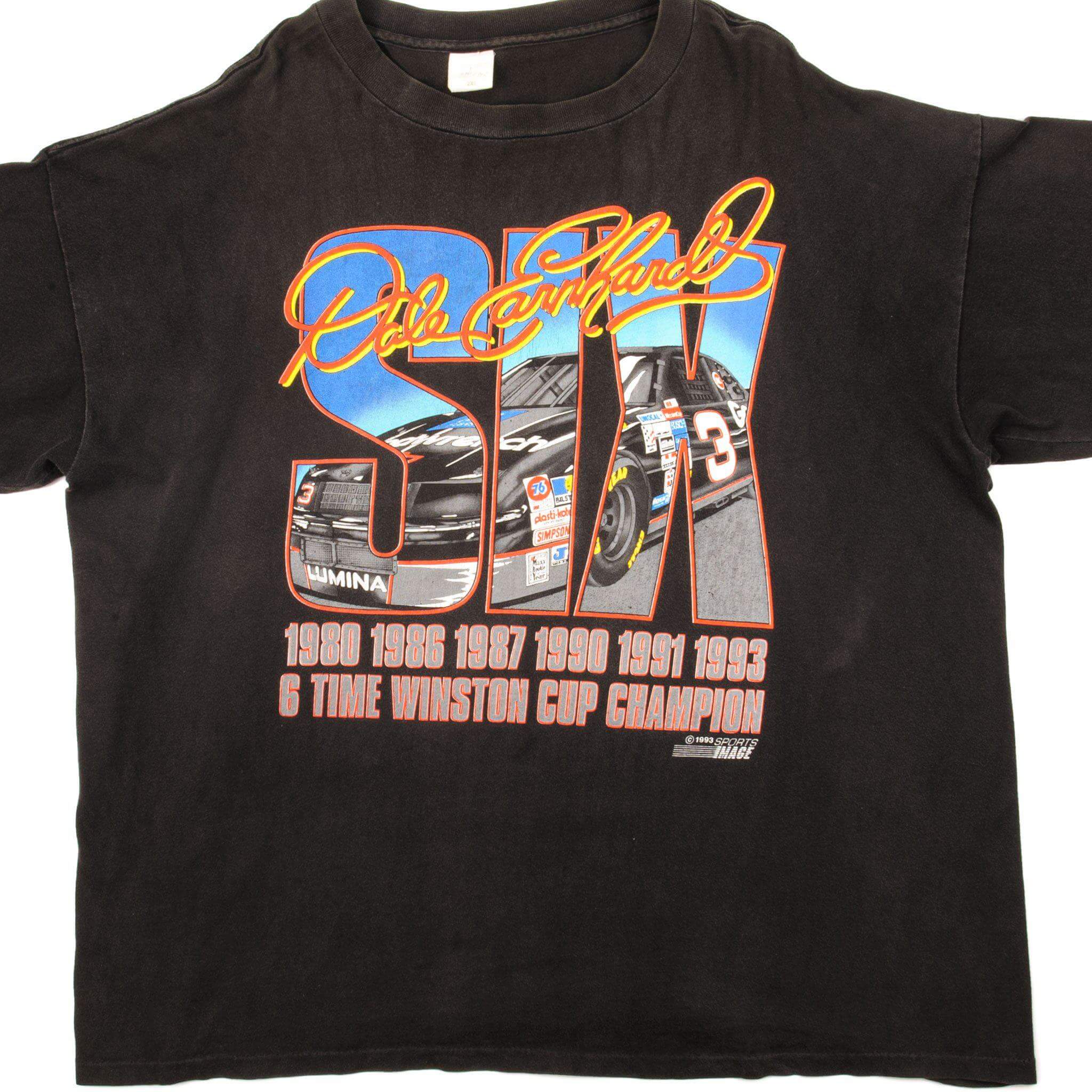 VINTAGE NASCAR DALE EARNHARDT TEE SHIRT 1993 SIZE 2XL MADE IN USA