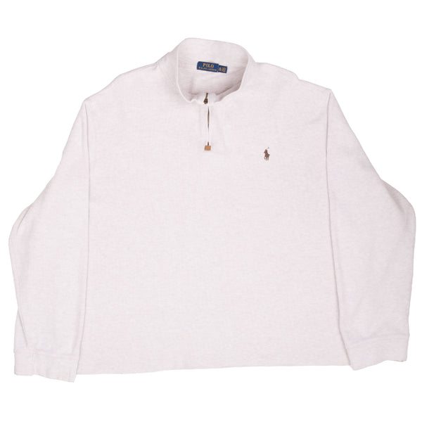 Polo Ralph Lauren Beige Quarter 1/4 Zip Sweater Size 2XL