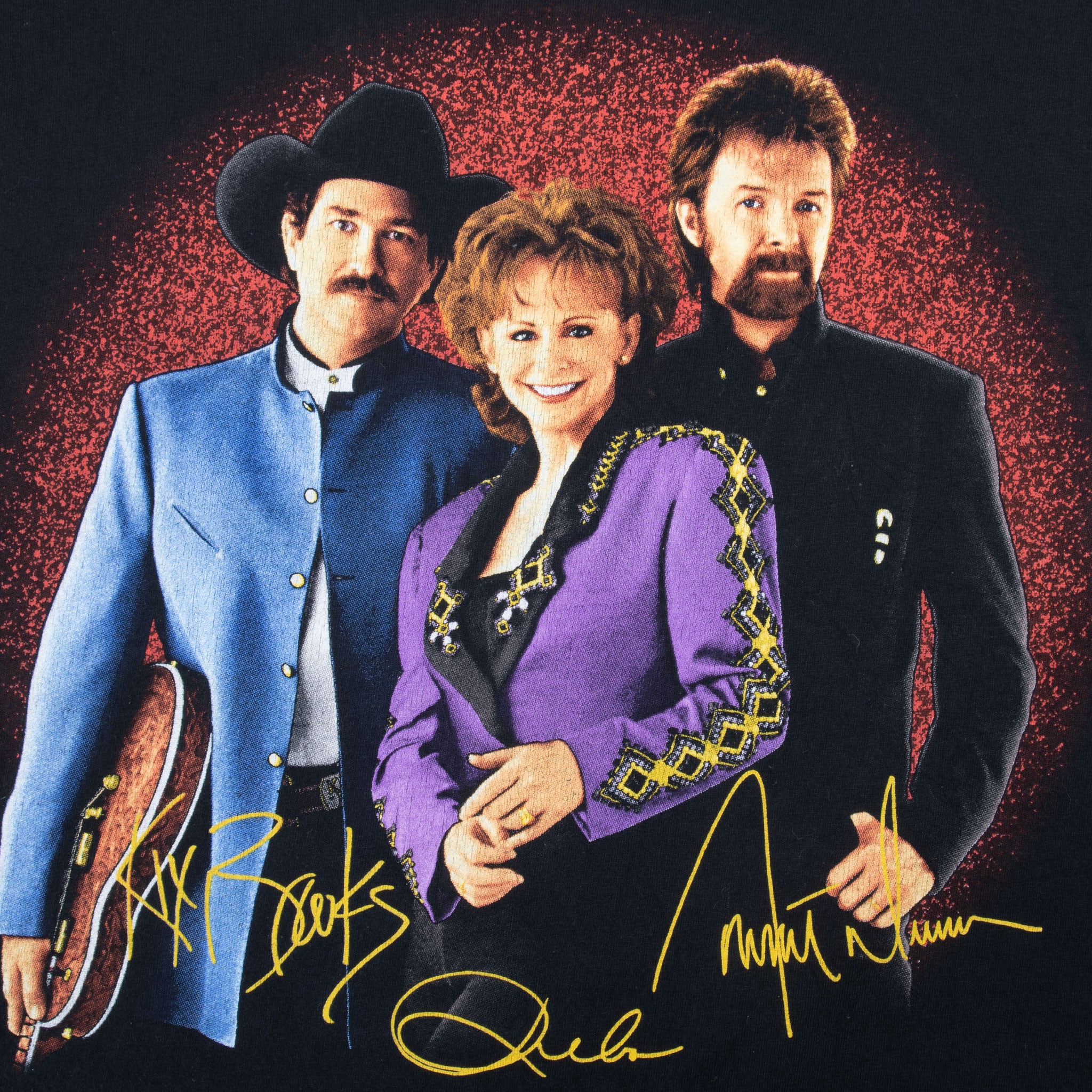 Vintage Brooks & Dunn Reba McEntire Tee Shirt 1997 Large Made In Usa With Single Stitch Sleeves