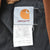 Carhartt V01 BRN Large Regular care and model label on black quilted vest lining