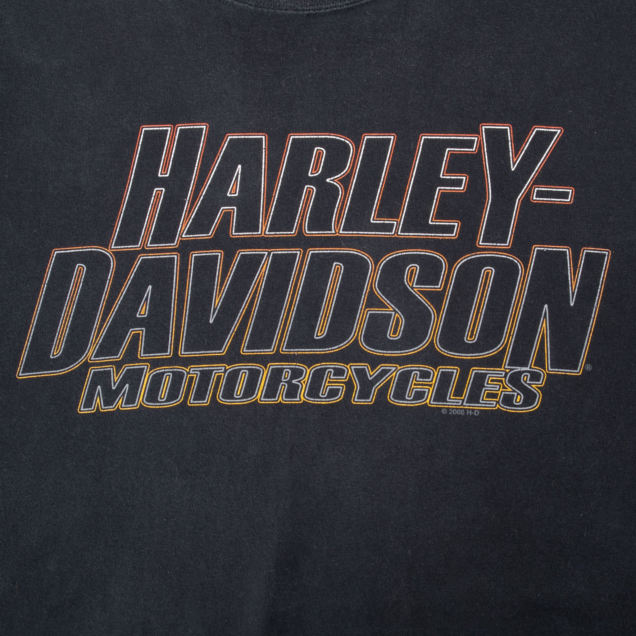 Vintage Harley Davidson Twin Falls Idaho Snake Tee Shirt 2008 Size Large Made In Usa