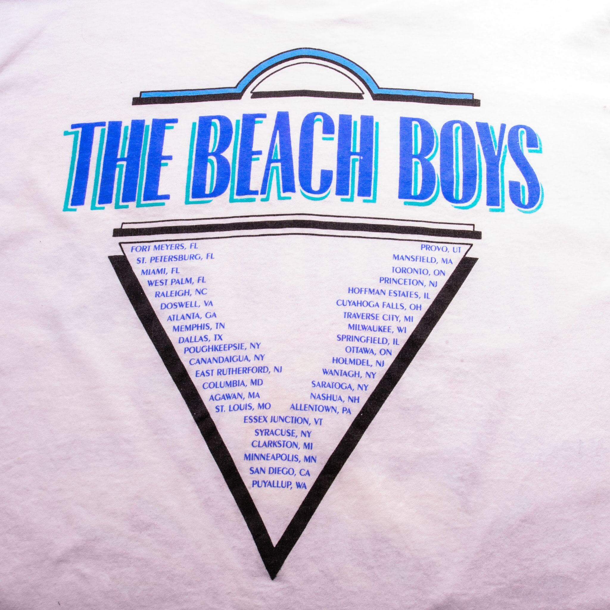Vintage Beach Boys 30Th Anniversary Tee Shirt 1992 Size Large Made In USA With Single Stitch Sleeves