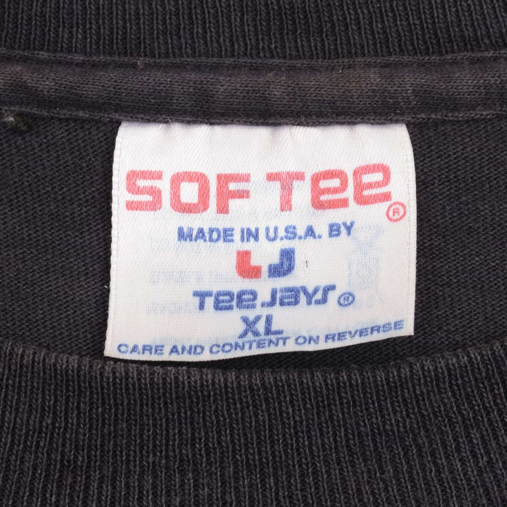 Vintage Nascar Rusty Wallace #2 1990S Tee Shirt Size XL Made In Usa With Single Stitch Sleeves