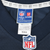 NFL Pro Line medium neck label and embroidered NFL shield on navy jersey