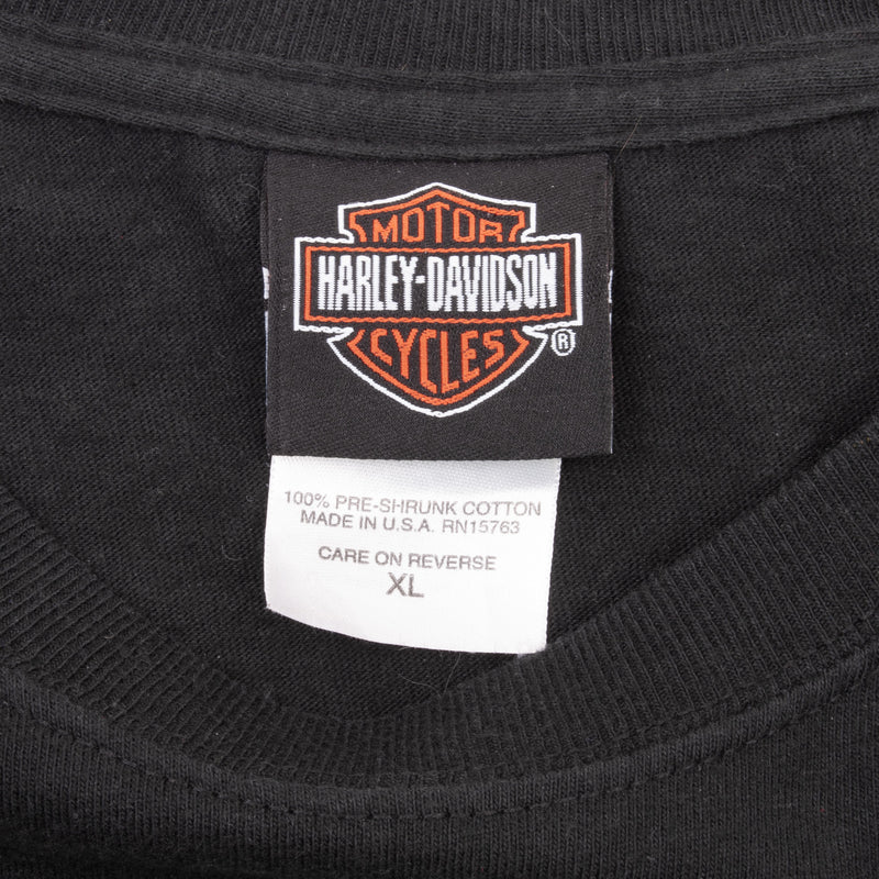 Vintage Harley Davidson Salt Lake City Flame Long Sleeve Tee Shirt 2005 Size XL Made In USA