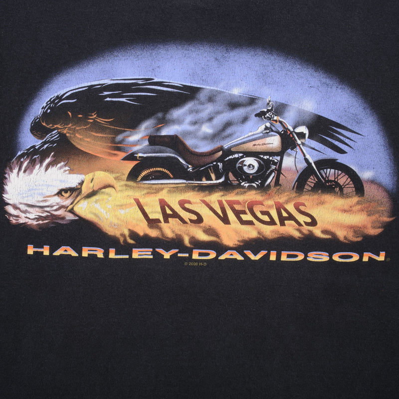 Vintage Harley Davidson Las Vegas Nevada 2008 Size XL Made In USA