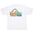 Vintage Quicksilver White Surf Tee Shirt 1990S Size Large Made In Usa With Single Stitch Sleeves