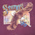 Close-up of front Sturgis '95 eagle graphic on burgundy T-shirt