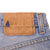 Beautiful Indigo Levis 501 Jeans Made in USA with a light blue wash and a nice contrast of light blue and very light blue.  Size on Tag 28X36  ACTUAL SIZE 27X29  Back Button #555