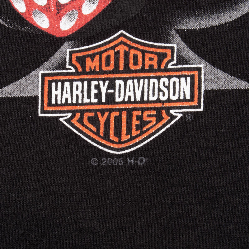 Vintage Harley Davidson Las Vegas Long Sleeve Tee Shirt 2005 Size 3XL Made In USA