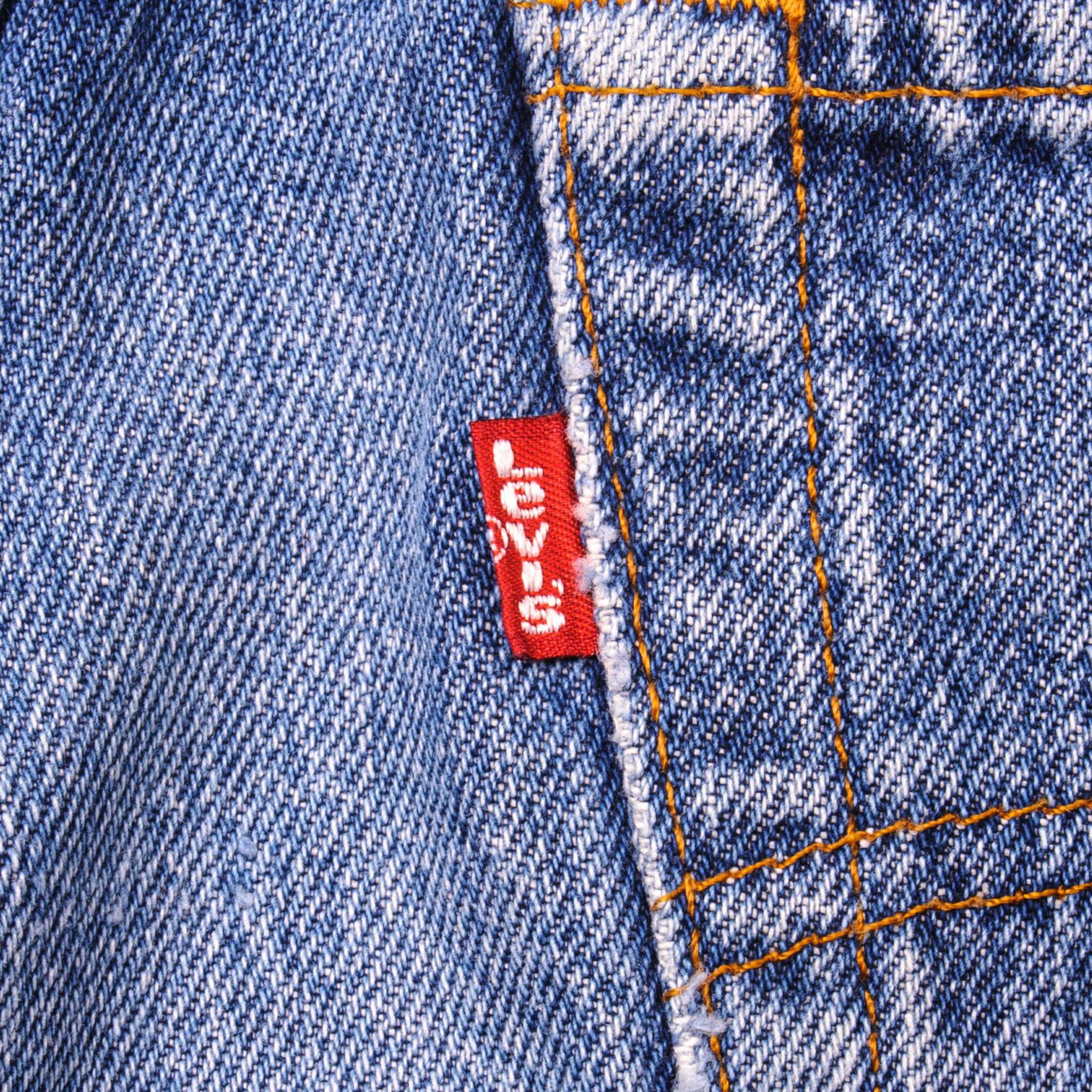 VINTAGE LEVIS 501 JEANS INDIGO SIZE W30 L27 MADE IN USA