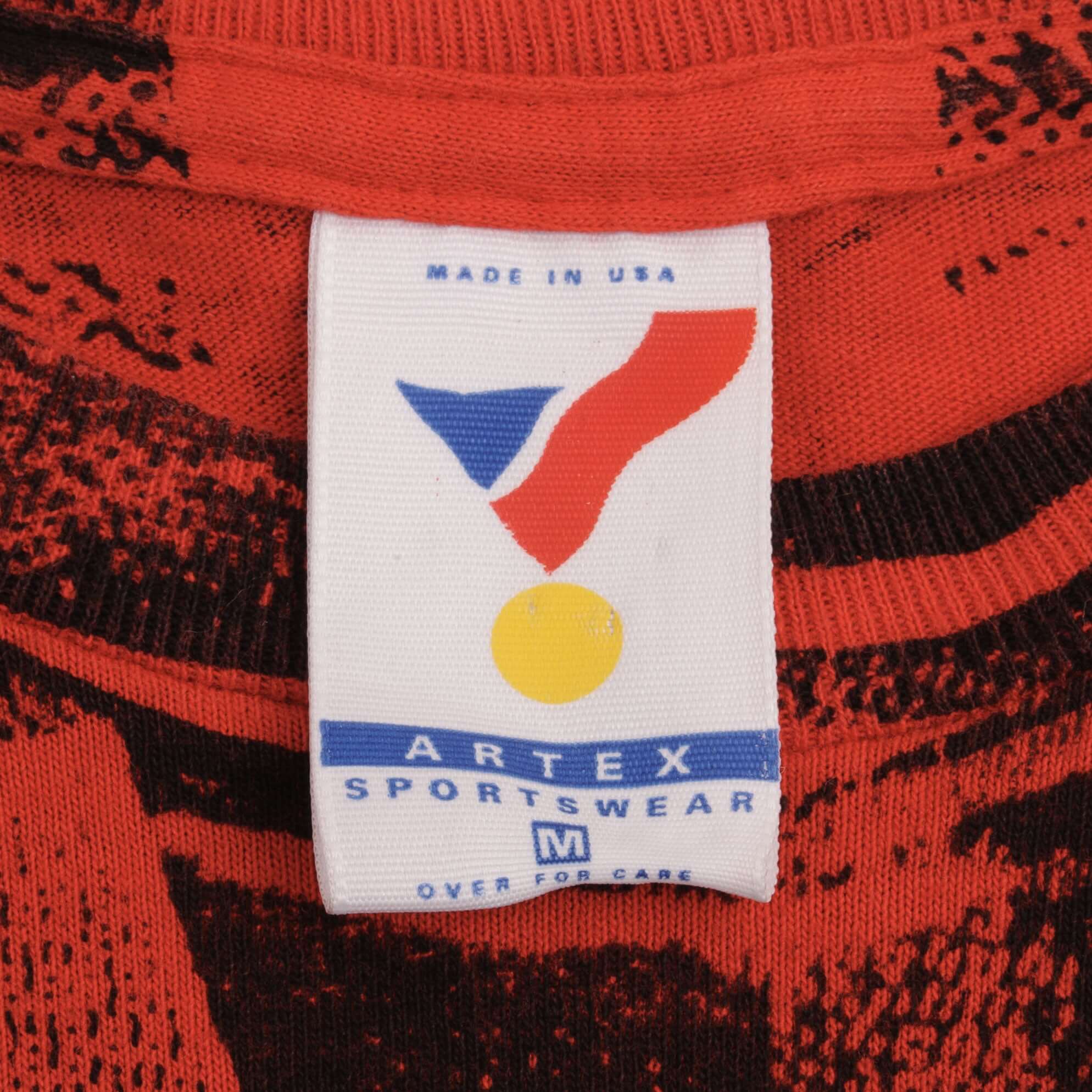 Vintage Chicago Bulls 1990s Tee Shirt Size Medium Made In USA With Single Stitch Sleeves