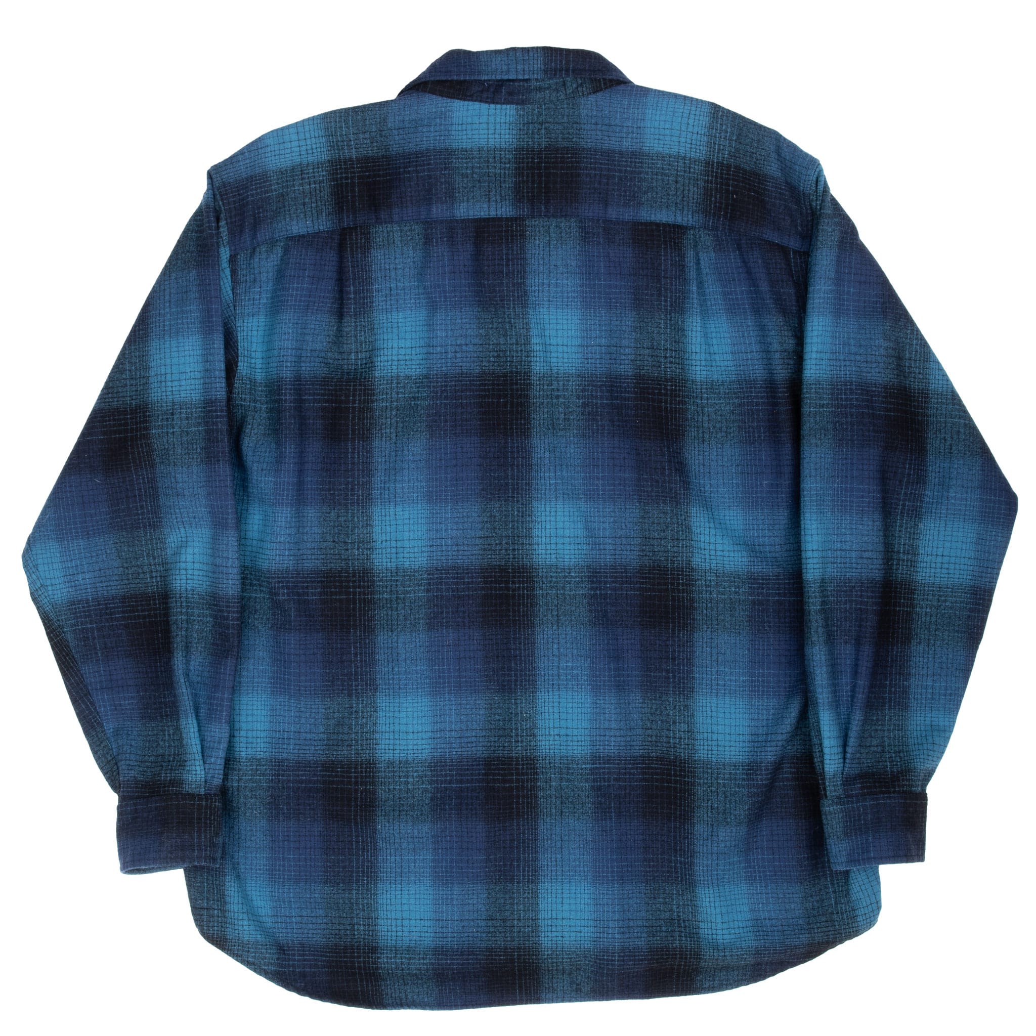 Vintage Pendleton Blue Plaid Western Flannel Wool Shirt 2000S Size 2Xl