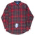 VINTAGE PENDLETON RED GREEN PLAID WESTERN WOOL SHIRT 2000S LARGE DEADSTOCK