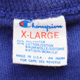 Vintage Blue Champion MLB New York Mets Tee Shirt 1988 Size L With Single Stitch. Made In USA.