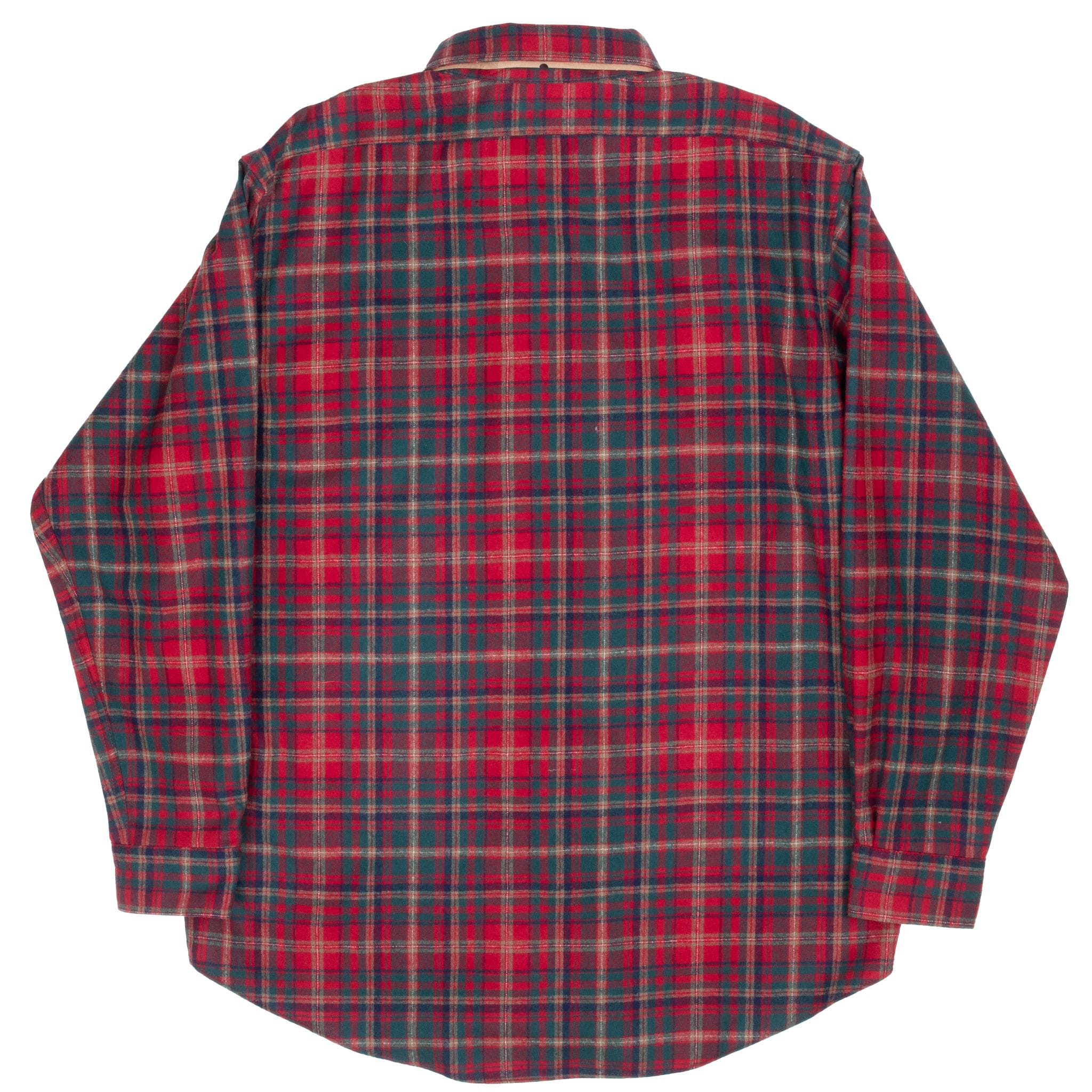 VINTAGE PENDLETON RED GREEN PLAID WESTERN WOOL SHIRT 2000S LARGE DEADSTOCK
