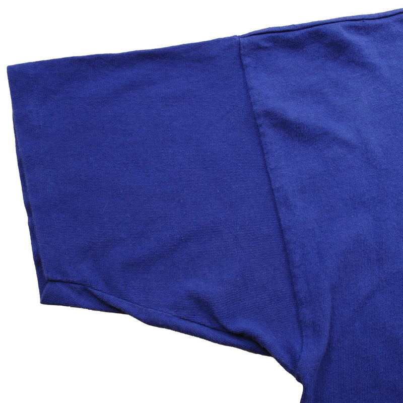 Vintage Blue Champion MLB New York Mets Tee Shirt 1988 Size L With Single Stitch. Made In USA.