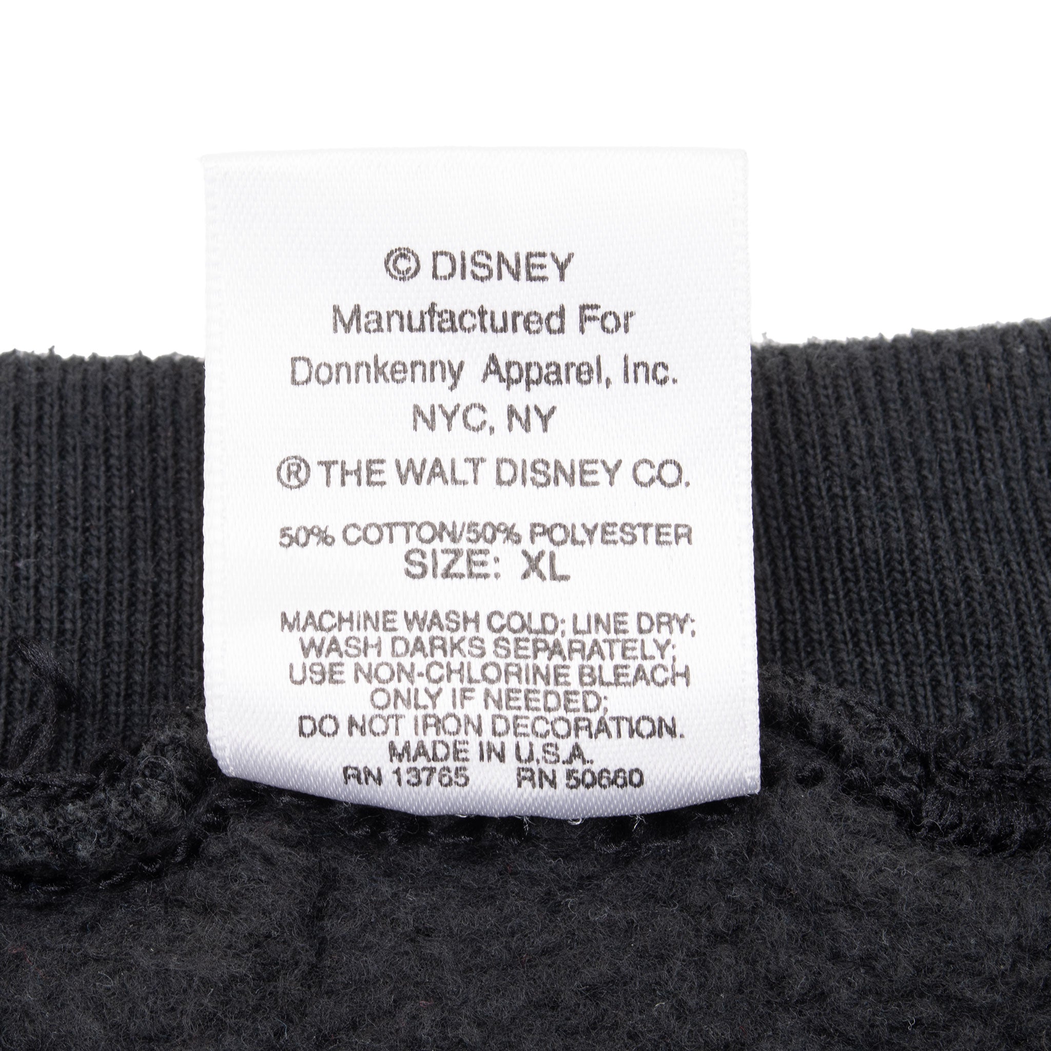 Vintage Disney Mickey Mouse 1990S Black Sweatshirt Size XL Made In Usa