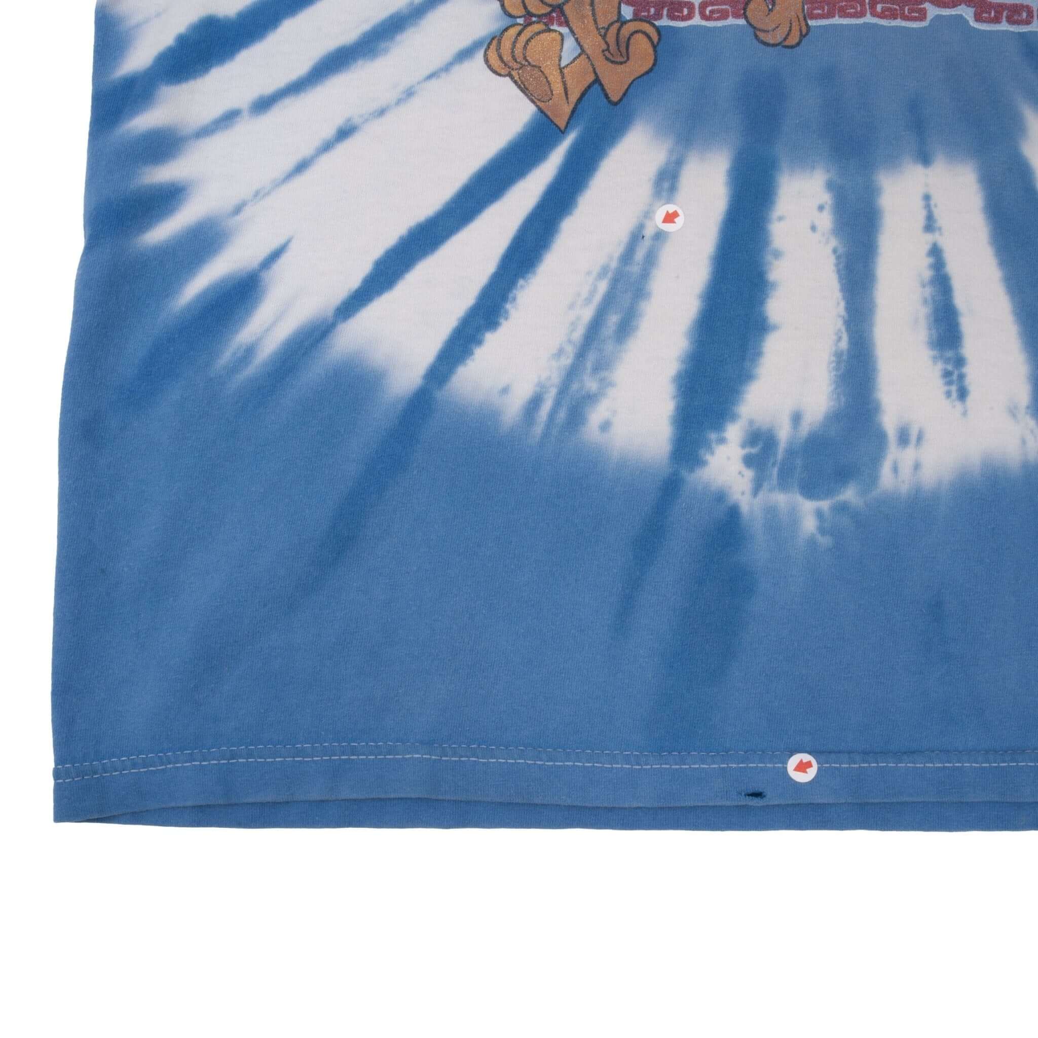 VINTAGE SCOOBY DOO TIE DYE TEE SHIRT 1990S SIZE LARGE