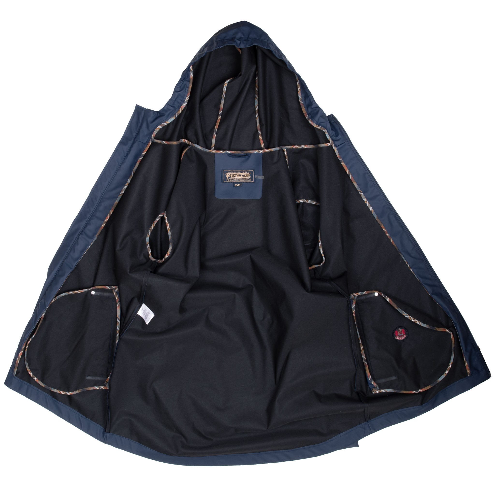 Vintage Pendleton Navy Blue Rain Jacket Size Medium