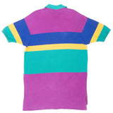 Vintage Polo Ralph Lauren Multicolor Polo Shirt Size Large Made In Usa