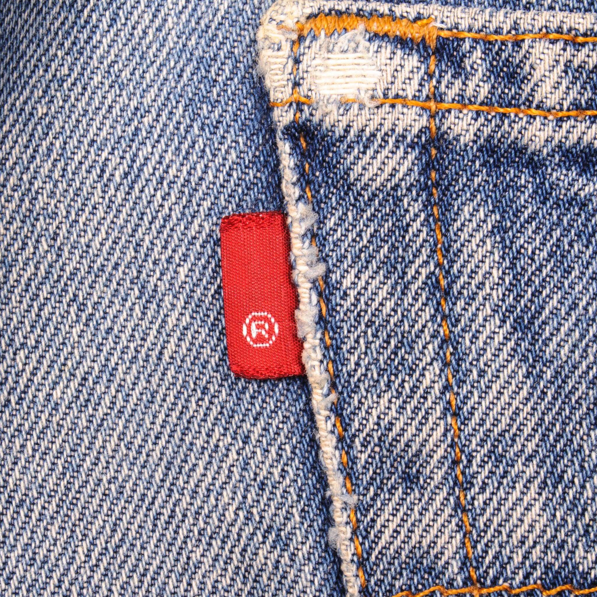 VINTAGE LEVIS 501 JEANS INDIGO 90s SIZE W33 L34 MADE IN USA