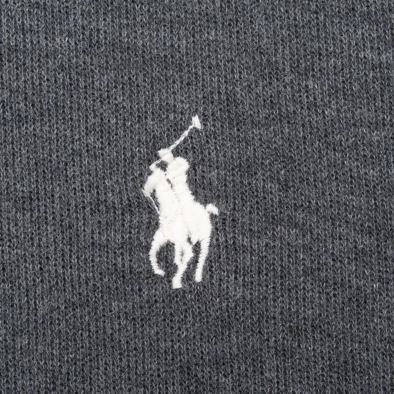Vintage Polo Ralph Lauren Dark Grey Quarter 1/4 Zip Sweater 1990S Size Large