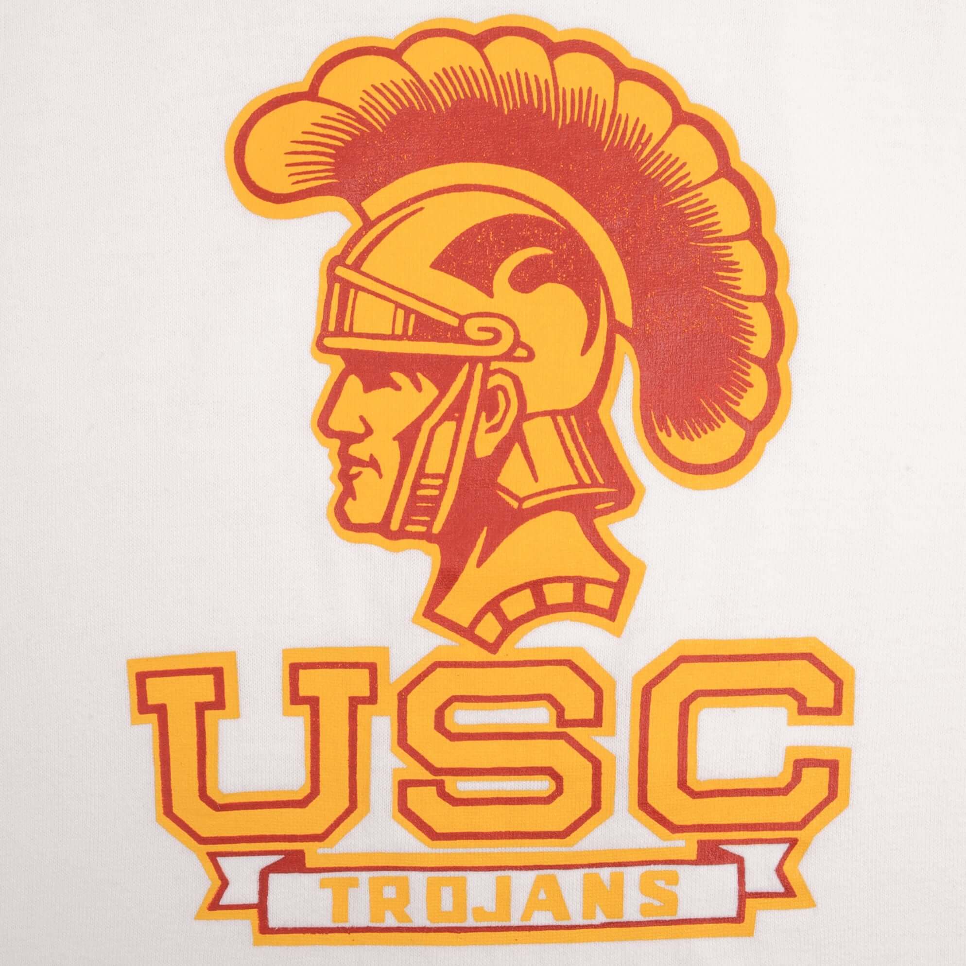 Vintage Usc Trojans Russell Tee Shirt 1970S Size Medium Made In USA With Single Stitch Sleeves