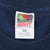 Fruit of the Loom Heavy Cotton XL neck label on navy T-shirt