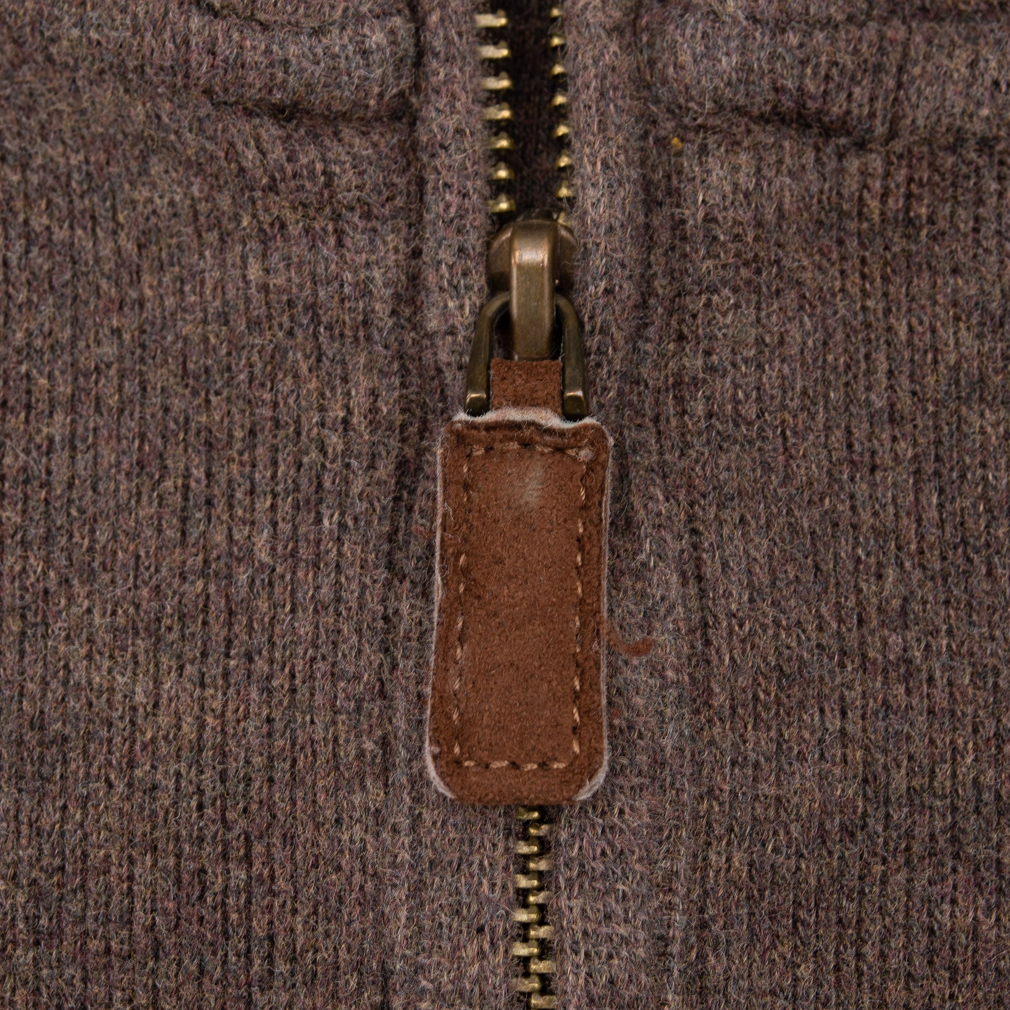 Vintage Polo Ralph Lauren Brown Quarter Zip Sweatshirt Size Large 1990S