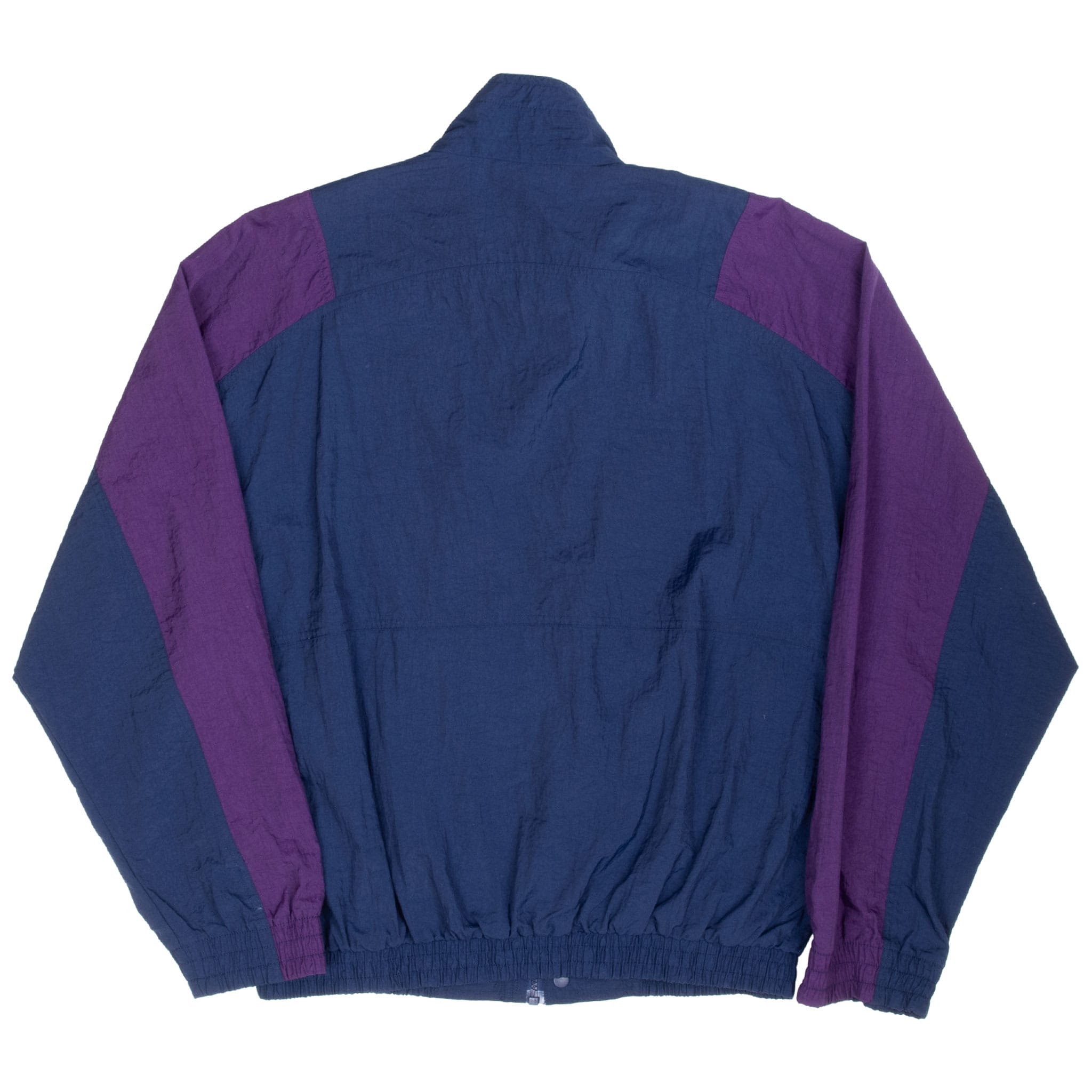 Vintage Nike Swoosh Purple Blue Windbreaker Jacket Late 1980S Size Medium