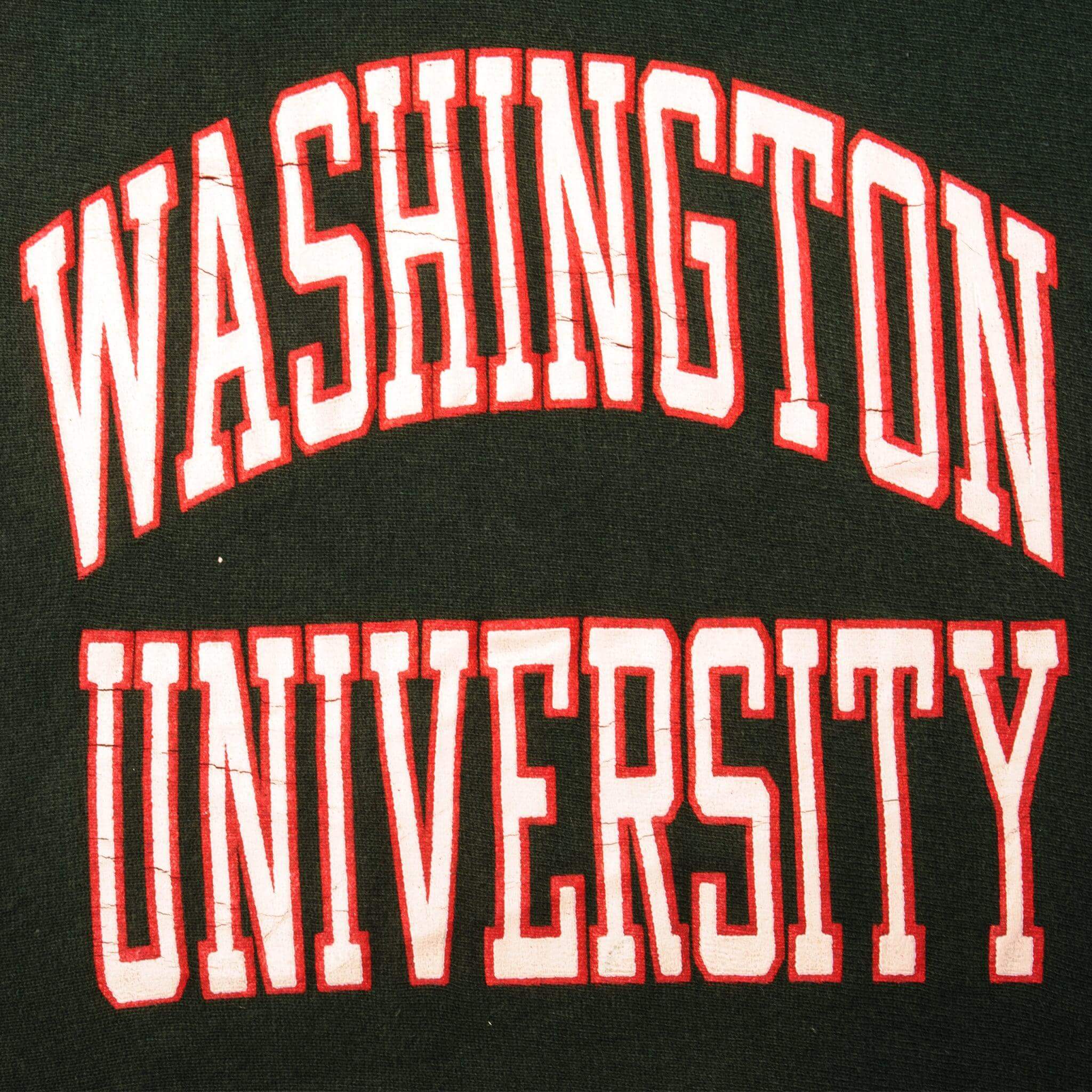 Vintage Champion Reverse Weave Washington University Hoodie Sweatshirt 1990-Mid 1990s Size Large Made In USA.