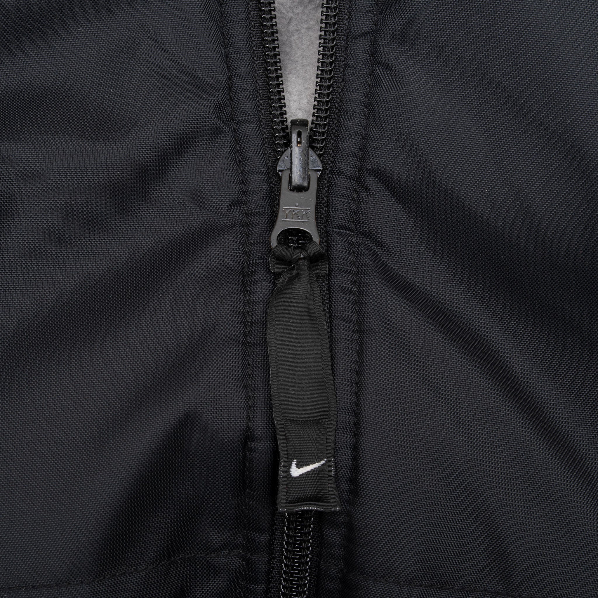 Vintage Nike Swoosh Black Hooded Reversible Windbreaker Jacket 2000S Size Large