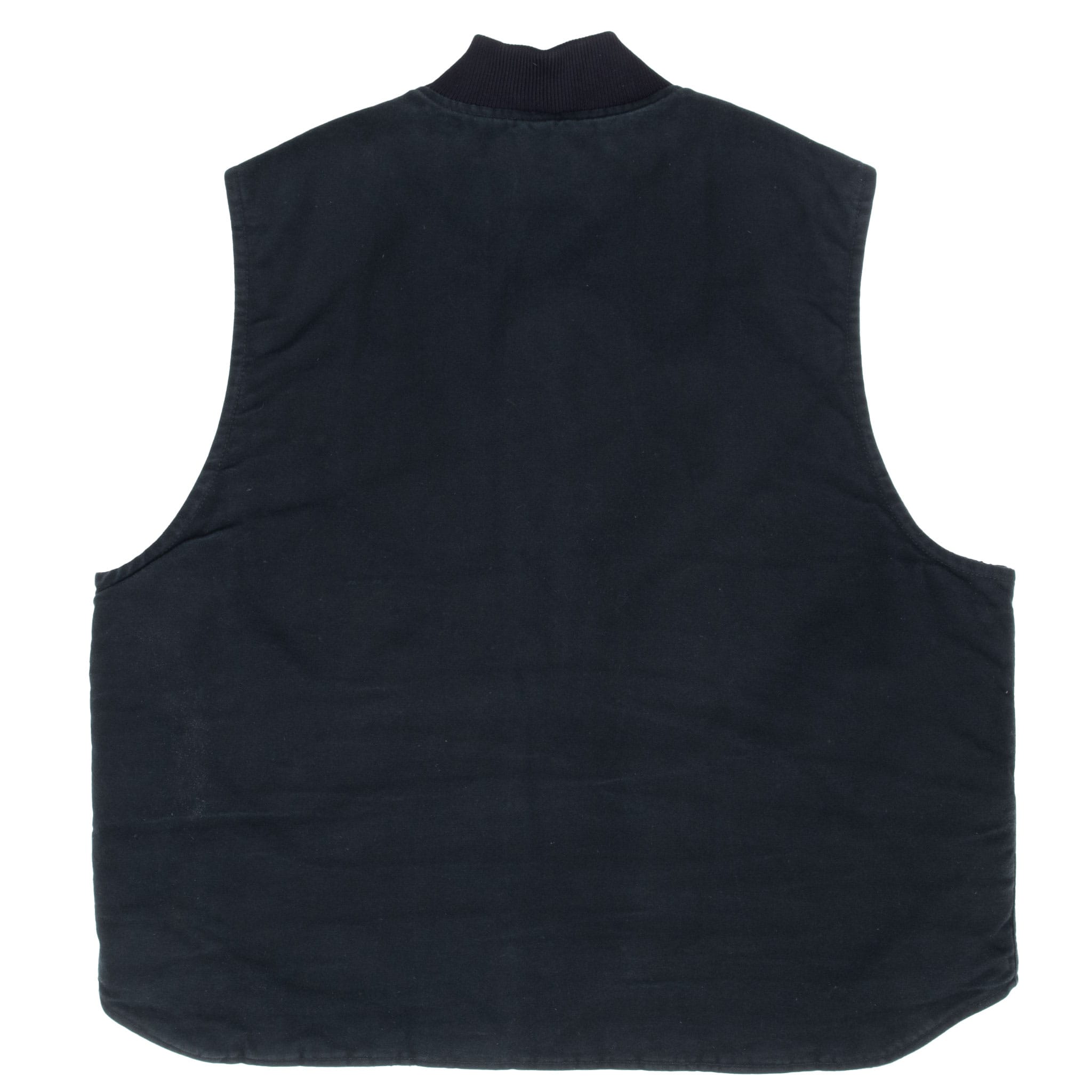 Vintage Carhartt Quilt Lined Black Vest Jacket V01Blk 2008 Size Xl