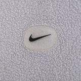 Vintage Nike Swoosh Black Hooded Reversible Windbreaker Jacket 2000S Size Large
