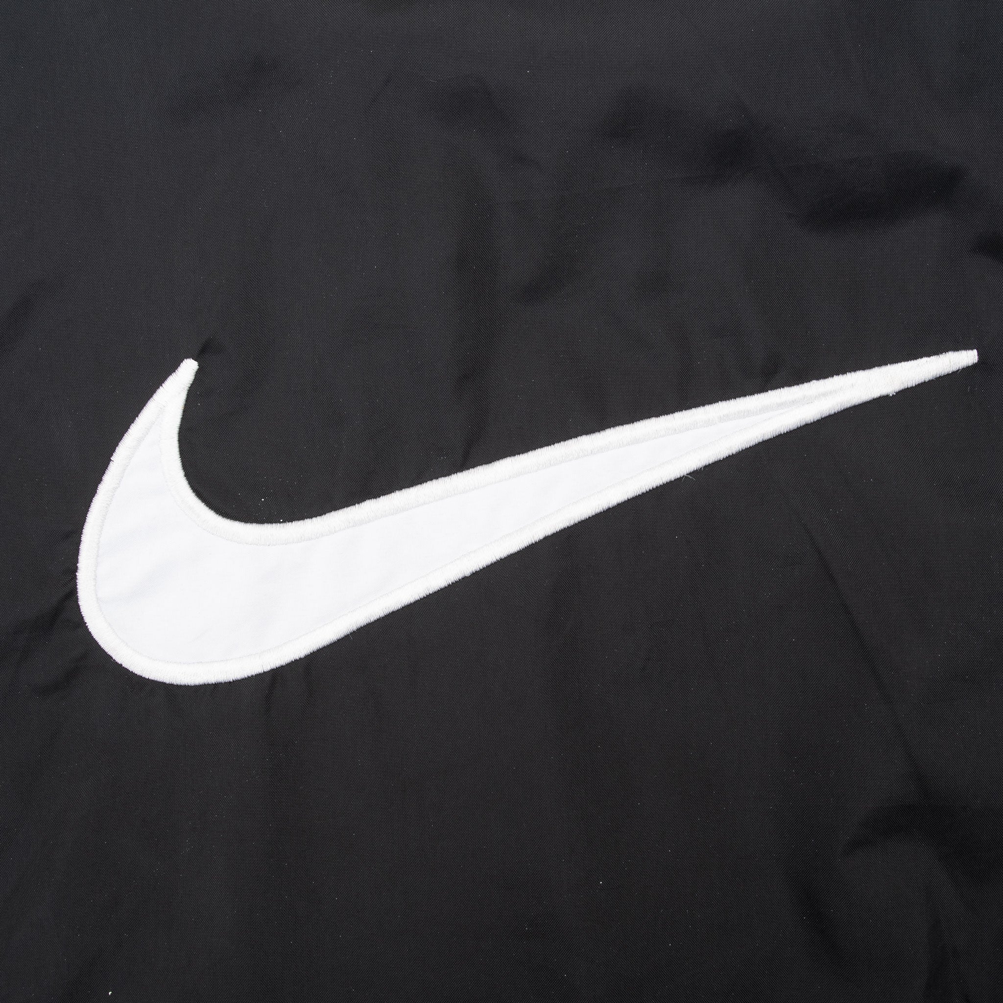 Vintage Nike Big Swoosh Black Windbreaker Jacket 1990S Size XL