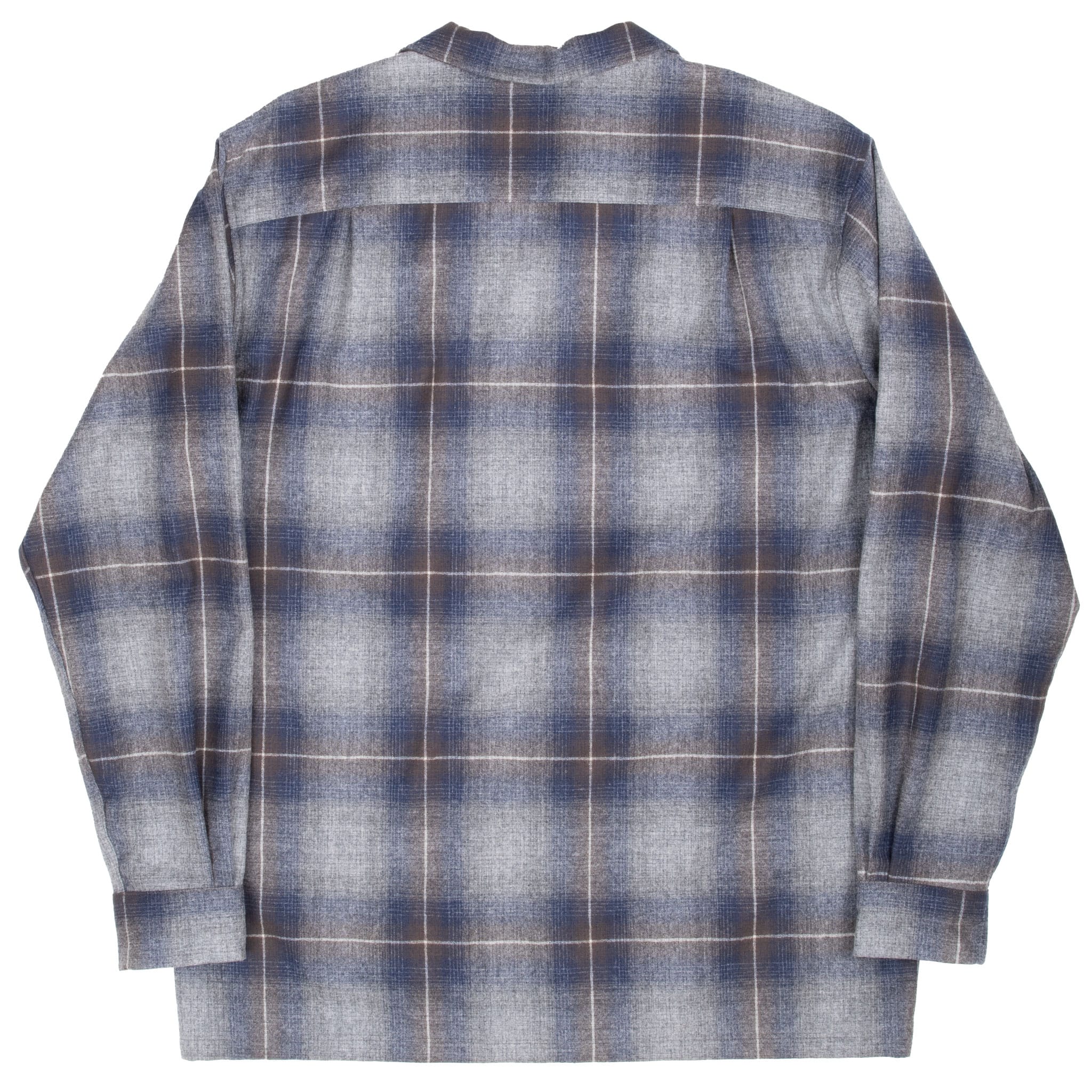 Vintage Pendleton Grey Plaid Western Wool Shirt 2000S Size Xl Tall