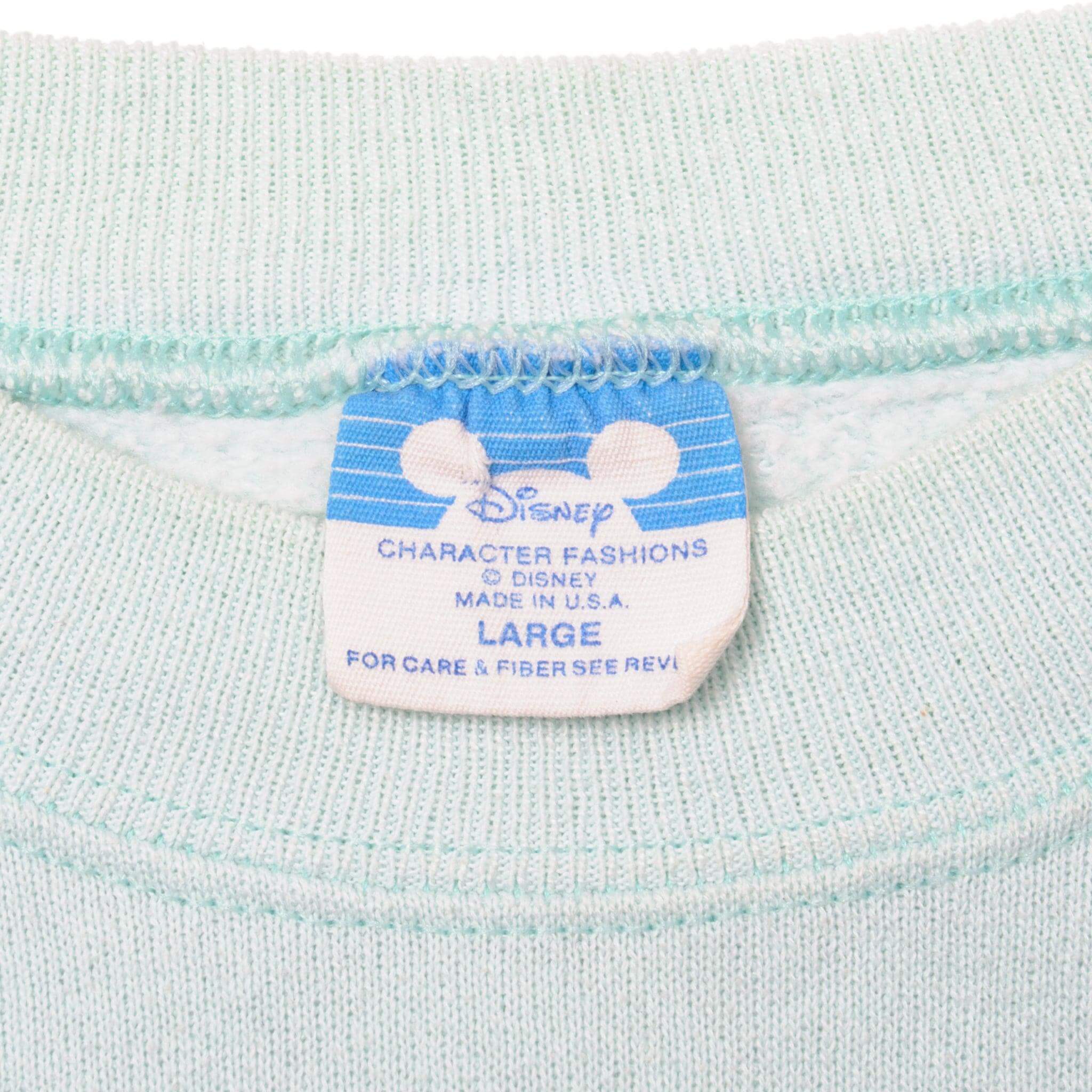 Vintage Disney The Little Mermaid Sweatshirt Size Large Made In USA.