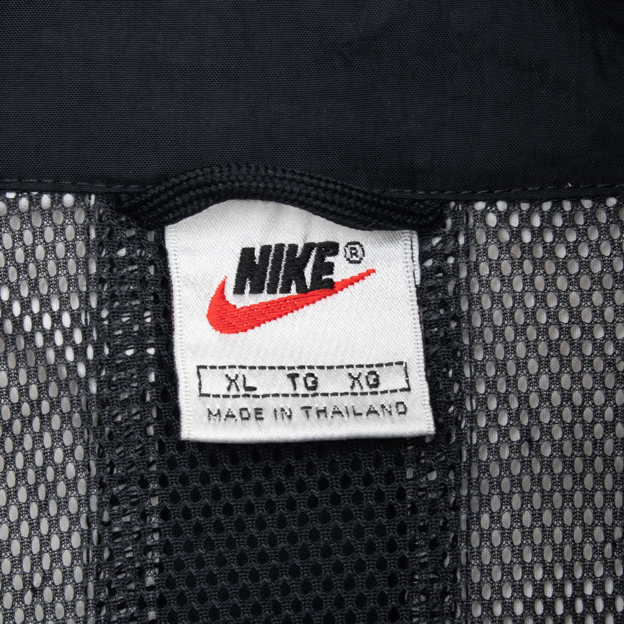 Vintage Nike Center Swoosh Black Pullover Windbreaker Jacket 1990S Size XL